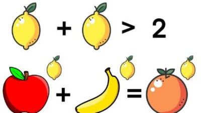 A Reddit brain teaser uses fruits as symbols for numbers. With 4,500 upvotes, users are challenged to solve the puzzle. (Reddit/@Magnitech_)