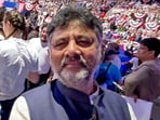 DK Shivakumar also visited New York's SkyDeck and the Adi Chunchanagiri Mutt in New Jersey, and clarified that media speculation about high-profile meetings was inaccurate.