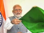 **EDS: SCREENSHOT VIA @narendramodi YOUTUBE** Jamshedpur: Prime Minister Narendra Modi flags-off Tatanagar-Patna Vande Bharat train, in Jamshedpur, Jharkhand, Sunday, Sept. 15, 2024. (PTI Photo) (PTI09_15_2024_000024B)