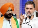 Union minister Ravneet Singh Bittu and Rahul Gandhi
