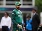 Babar Azam during the T20 World Cup. Babar Azam during the T20 World Cup.