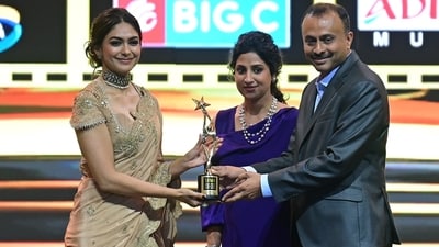 Taking to Instagram, the official account of SIIMA Awards shared a photo of Mrunal Thakur. The caption read, “Hearty congratulations to @mrunalthakur for winning Best Actress (Critics) in a Leading Role at SIIMA 2024! Your performance in 'Hi Nanna' made us feel every emotion with you.” Taking to Instagram, the official account of SIIMA Awards shared a photo of Mrunal Thakur. The caption read, “Hearty congratulations to @mrunalthakur for winning Best Actress (Critics) in a Leading Role at SIIMA 2024! Your performance in 'Hi Nanna' made us feel every emotion with you.”