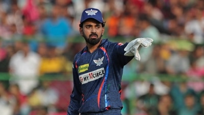 Lucknow Super Giants' captain KL Rahul gestures to his teammates during the Indian Premier League cricket match between Rajasthan Royals and Lucknow Super Giants (AP) Lucknow Super Giants' captain KL Rahul gestures to his teammates during the Indian Premier League cricket match between Rajasthan Royals and Lucknow Super Giants (AP)