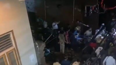 Rescue operations underway at Zakir Colony of Meerut, wherein a building collapsed on Saturday. (ANI/X) Rescue operations underway at Zakir Colony of Meerut, wherein a building collapsed on Saturday. (ANI/X)