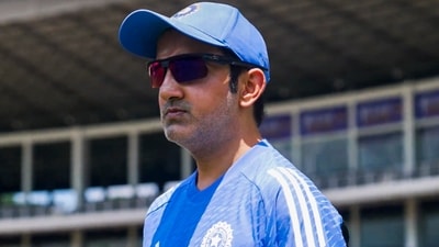 Indian men's cricket team head coach Gautam Gambhir during a training session (PTI) Indian men's cricket team head coach Gautam Gambhir during a training session (PTI)