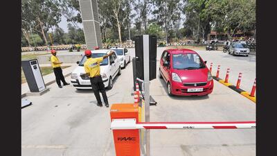 The Smart Parking project, featuring a plan to introduce a FASTag-enabled parking management system at all 89 parking lots of Chandigarh, was first conceived in August 2022. (HT File Photo) The Smart Parking project, featuring a plan to introduce a FASTag-enabled parking management system at all 89 parking lots of Chandigarh, was first conceived in August 2022. (HT File Photo)