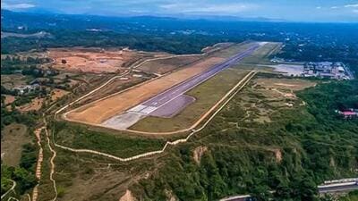 The project aims to increase the runway length of Kangra airport from the existing 1,372 metres to 3,110 metres. (HT FIle) The project aims to increase the runway length of Kangra airport from the existing 1,372 metres to 3,110 metres. (HT FIle)