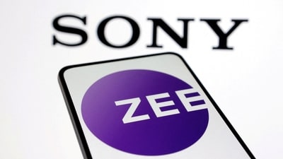 Sony and Zee logos are seen in this illustration taken January 30, 2024. (Dado Ruvic/Reuters)