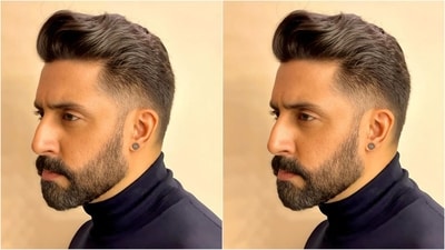 Abhishek Bachchan has unveiled a striking new haircut that has fans buzzing (Instagram/@aalimhakim) Abhishek Bachchan has unveiled a striking new haircut that has fans buzzing (Instagram/@aalimhakim)