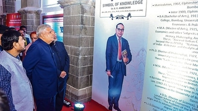 he vice-president was at the Elphinstone Technical High School and Junior College to inaugurate one of the ‘Constitution temples’ in 434 industrial training institutes across the state. (PTI) he vice-president was at the Elphinstone Technical High School and Junior College to inaugurate one of the ‘Constitution temples’ in 434 industrial training institutes across the state. (PTI)