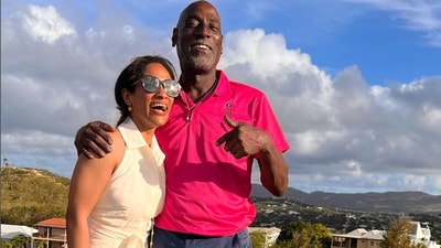 Masaba Gupta with her dad Vivian Richards Masaba Gupta with her dad Vivian Richards