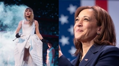 A new poll suggests Taylor Swift's endorsement of VP Kamala Harris may deter more voters than it attracts. (@taylorswift/Instagram, @KamalaHarris/X) A new poll suggests Taylor Swift's endorsement of VP Kamala Harris may deter more voters than it attracts. (@taylorswift/Instagram, @KamalaHarris/X)