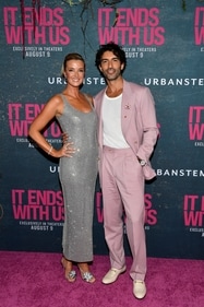 Emily Baldoni, left, and Justin Baldoni attend the world premiere of "It Ends with Us" at AMC Lincoln Square on Tuesday, Aug. 6, 2024, in New York. (Evan Agostini/Invision/AP) Emily Baldoni, left, and Justin Baldoni attend the world premiere of "It Ends with Us" at AMC Lincoln Square on Tuesday, Aug. 6, 2024, in New York. (Evan Agostini/Invision/AP)