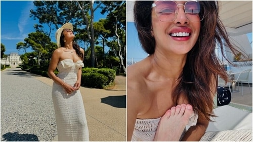 Priyanka Chopra soaks up the sun in a crochet dress. (Instagram) Priyanka Chopra soaks up the sun in a crochet dress. (Instagram)