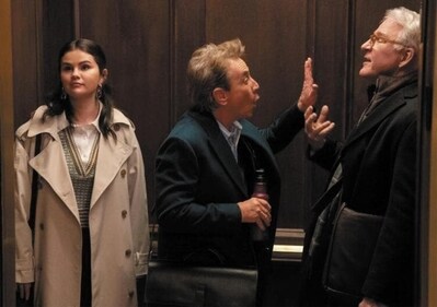 Selena Gomez, Martin Short, and Steve Martin in Only Murders in the Building Selena Gomez, Martin Short, and Steve Martin in Only Murders in the Building