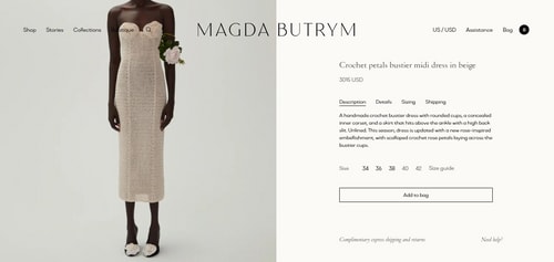 Priyanka's Magda Butrym dress. (magdabutrym.com)