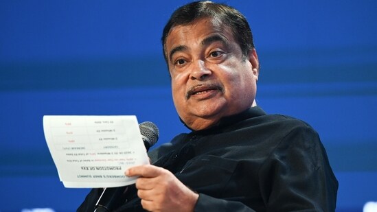 Union minister Nitin Gadkari. (Bloomberg)
