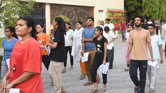 ADRE Grade 3 Exam 2024 Highlights: The HSSLC exam was conducted on September 15 in a single shift (Photo by Santosh Kumar/ Hindustan Times)