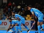 Harmanpreet Singh continues his incredible form and strikes twice. Harmanpreet Singh continues his incredible form and strikes twice.