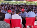 Police detained 104 striking workers at a Samsung Electronics plant in Chennai for planning an unauthorized march. The strike, ongoing for seven days over low wages, has disrupted production, affecting a significant portion of Samsung's revenue in India.