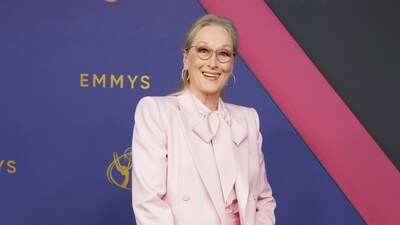 Meryl Streep poses for a Red Carpet portrait at the 76th Emmy Awards on Sunday. (Jordan Strauss/Invision/AP) Meryl Streep poses for a Red Carpet portrait at the 76th Emmy Awards on Sunday. (Jordan Strauss/Invision/AP)