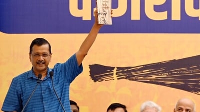 Arvind Kejriwal announced he would be stepping down as Delhi CM. (Arvind Yadav/HT Photo) Arvind Kejriwal announced he would be stepping down as Delhi CM. (Arvind Yadav/HT Photo)