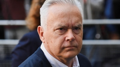 Former BBC news presenter Huw Edwards arrives for sentencing at London's Westminster Magistrates' Court in London, Britain, September 16, 2024. (REUTERS)