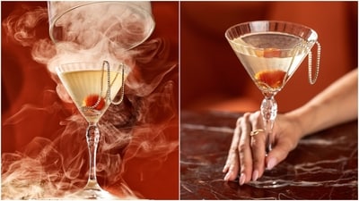 This extravagant creation is a collaboration between Marrow Fine, a high-end jewellery brand, and Adalina, an Italian restaurant in Chicago This extravagant creation is a collaboration between Marrow Fine, a high-end jewellery brand, and Adalina, an Italian restaurant in Chicago