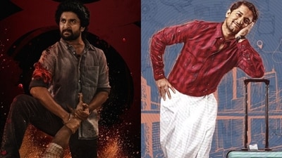 Nani in stills from Saripodhaa Sanivaaram and Ante Sundaraniki.