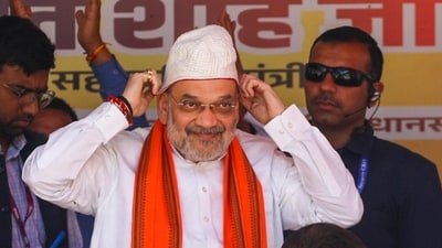 Kishtwar: Union Home Minister Amit Shah during a public meeting ahead of J&K Assembly elections, in Kishtwar district, Jammu & Kashmir, Monday, Sept. 16, 2024. (PTI Photo) Kishtwar: Union Home Minister Amit Shah during a public meeting ahead of J&K Assembly elections, in Kishtwar district, Jammu & Kashmir, Monday, Sept. 16, 2024. (PTI Photo)