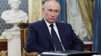 Vladimir Putin reportedly urged Russians to use work breaks for intimacy to boost Russia's birth rate, amid falling fertility and rising population decline. (Reuters)