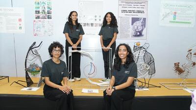 Students of city-based Dr. Bhanuben Nanavati College of Architecture for Women (BNCA) win ‘Kreate’ competition held recently. (HT)