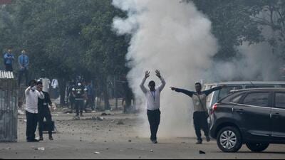 Thousands of students took to the streets in Imphal on September 8. (REUTERS) Thousands of students took to the streets in Imphal on September 8. (REUTERS)