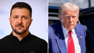 Volodymyr Zelensky denounces Trump assassination attempt (Photo by Leon Neal / POOL / AFP, AP Photo/Alex Brandon)