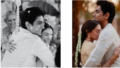 The couple shared their first official wedding photos, captioning them with a heartfelt note on "eternal love." 