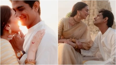 Aditi Rao Hydari and Siddharth tie the knot. Aditi Rao Hydari and Siddharth tie the knot.