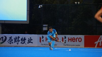 Harmanpreet converted it expertly and India then managed the fourth quarter efficiently and closed the match out as 4-1 winners. (Hockey India) Harmanpreet converted it expertly and India then managed the fourth quarter efficiently and closed the match out as 4-1 winners. (Hockey India)