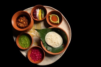 The DIY Champaran-style Carnitas taco meal at Carnival By Tresind