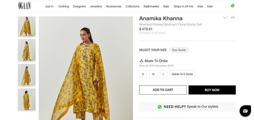 Kareena Kapoor's Anamika Khanna attire. (ogaan.com)