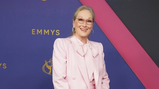 Meryl Streep poses for a Red Carpet portrait at the 76th Emmy Awards on Sunday.(Jordan Strauss/Invision/AP)