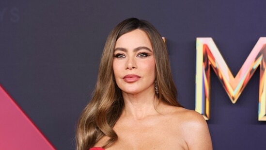 Sofía Vergara poses for a Red Carpet portrait at the 76th Emmy Awards on Sunday.(Danny Moloshok/Invision/AP)