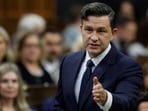 Canada's Conservative Party of Canada leader Pierre Poilievre speaks during Question Period in the House of Commons on Parliament Hill in Ottawa, Ontario. Pierre Poilievre promises to address Canada's housing crisis through immigration reform, citing a housing supply shortfall amid rising population.