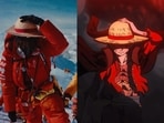 French YouTuber Inoxtag channels his One Piece inspiration by wearing Monkey D Luffy's straw hat while climbing Mount Everest. 