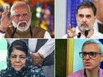 Prime Minister Narendra Modi, Congress leader Rahul Gandhi, National Conference vice president Omar Abdullah and People's Democratic Party chief Mehbooba Mufti.
