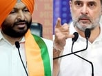 Union minister Ravneet Singh Bittu and Rahul Gandhi Union minister Ravneet Singh Bittu and Rahul Gandhi