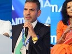 Those in attendance included Union Minister Jyotiraditya Scindia, G20 sherpa Amitabh Kant, businessman Sunil Kant Munjal, designer Rina Dhaka and Kathak exponent Shovana Narayan, among others.
Those in attendance included Union Minister Jyotiraditya Scindia, G20 sherpa Amitabh Kant, businessman Sunil Kant Munjal, designer Rina Dhaka and Kathak exponent Shovana Narayan, among others.