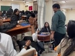 Students at Bengaluru’s Christ University pranked their professor, who responded with a sweet smile and wave.