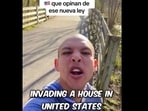 Venezuelan TikToker Leonel Moreno, 'migrant influencer,' tells illegal immigrants about how to twist squatting laws to their advantage and 'invade' US homes. Venezuelan TikToker Leonel Moreno, 'migrant influencer,' tells illegal immigrants about how to twist squatting laws to their advantage and 'invade' US homes.