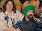 Archana Puran Singh and Kapil Sharma during an episode of The Great Indian Kapil Show.