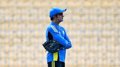 India head coach Gautam Gambhir overseas the proceedings on Tuesday (AFP) India head coach Gautam Gambhir overseas the proceedings on Tuesday (AFP)